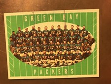 Green Bay Packers 1961 Topps #47, Nice corners, centered, rubbed back, very good