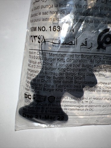 **NUEVO Y PRECINTADO ** 2022 Burger King DC Comics JUSTICE LEAGUE Juguetes *Lote de 4* - Imagen 8 de 8