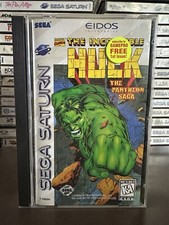 Incredible Hulk: The Pantheon Saga (Sega Saturn, 1997) CIB COMPLETE IN BOX