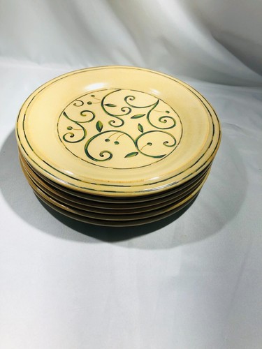 Juego de 6 platos para ensaladas interiores de 9" pradera de trigo dorado - Imagen 3 de 4
