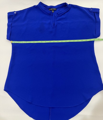 Moa Moa Women King Blue Short Sleeve Blouse L - Picture 8 of 11