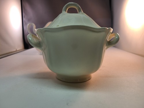 Zuccheriera Wedgwood Queens Shape England alta 4 1/8" e cremoso alta 4 1/2" - Foto 4 di 11