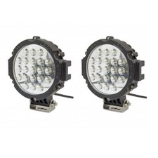 Faro LED Auto Jeep Suv Fuoristrada 10-30v Antinebbia Universali 65W Wisdom - Miniatura 1