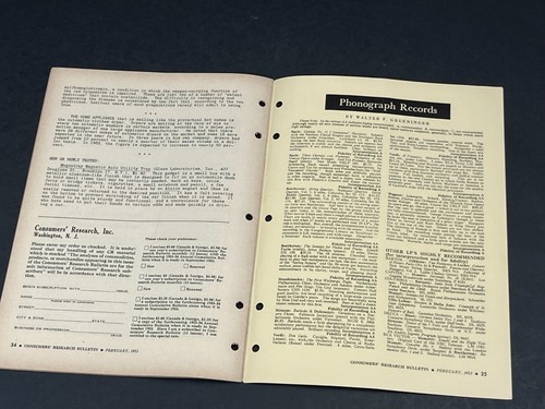 Consumer Research Bulletin Magazine 1953 Dodge Coronet V-8 Review Issue + Singer - Bild 15 von 16