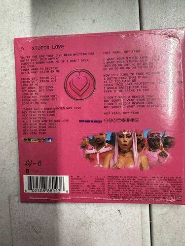 LADY GAGA Stupid Love (3:13) CASSETTE SINGLE b/w STUPID LOVE Instrumental New - Picture 4 of 8