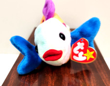 Ty Beanie Baby Fish Plush Lips The Colorful Fish 1999 Retired W Tags NEW