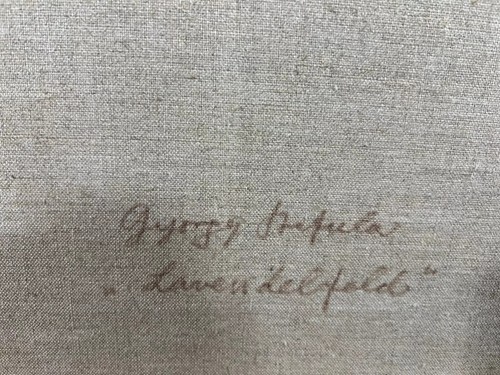 Gyorgy STEFULA 1913-1999 "Lavendelfeld" Sammlerstück! - Picture 9 of 12