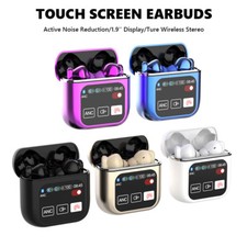 Touch Screen Bluetooth 5.4 Earbuds For iOS iPhone Android Stereo Bass Headphones