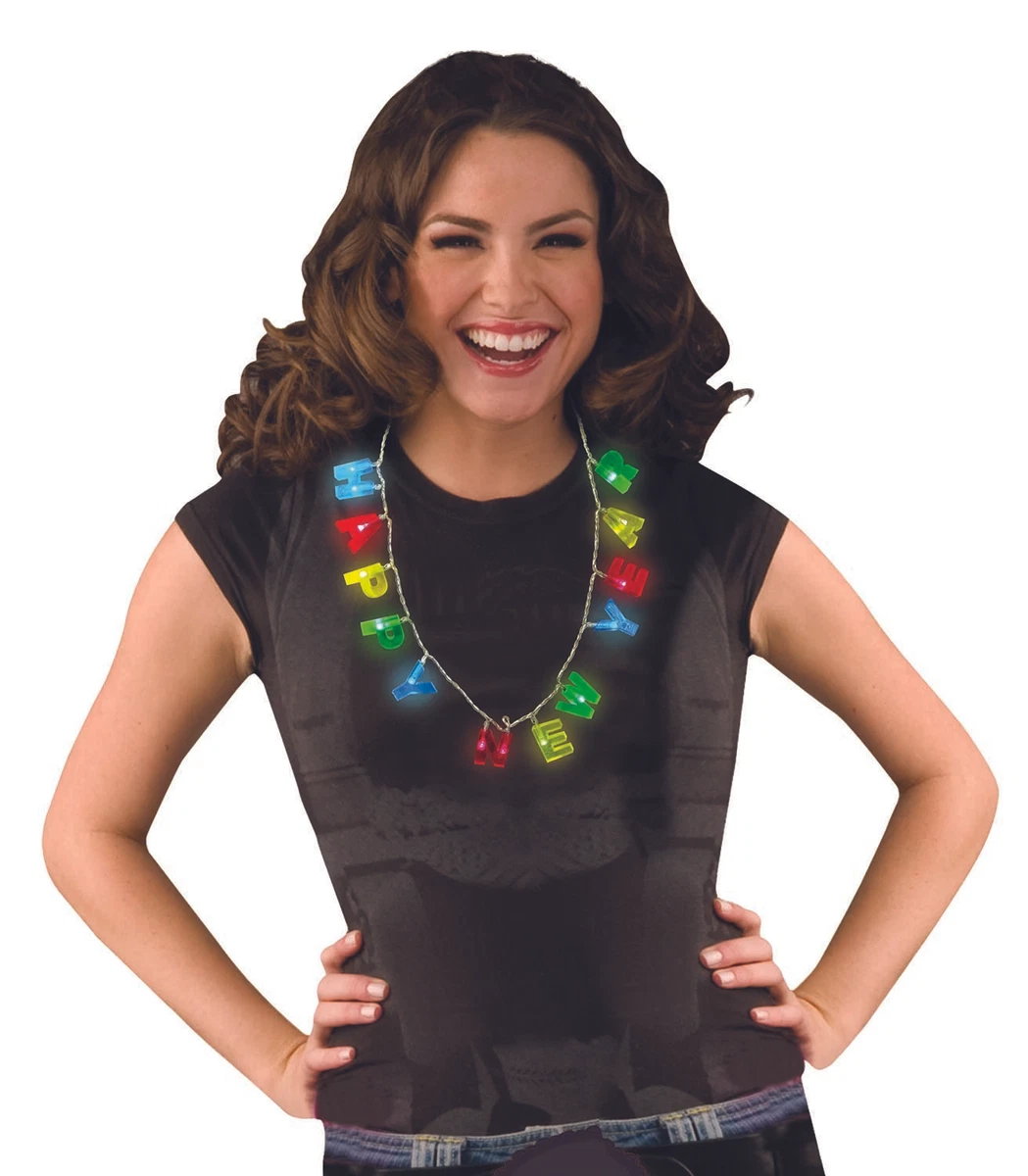 Flashing light deals necklace