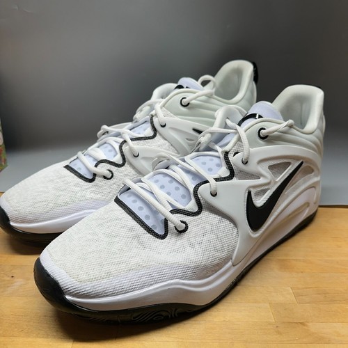 Nike KD 15 TB Promo Mens Basketball Shoes White Black Oreo Size 18 (DX6648-100) - Picture 4 of 10