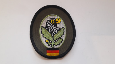 Bundeswehr Scharfschützenabzeichen bunt auf oliv mit National Scharfschütze