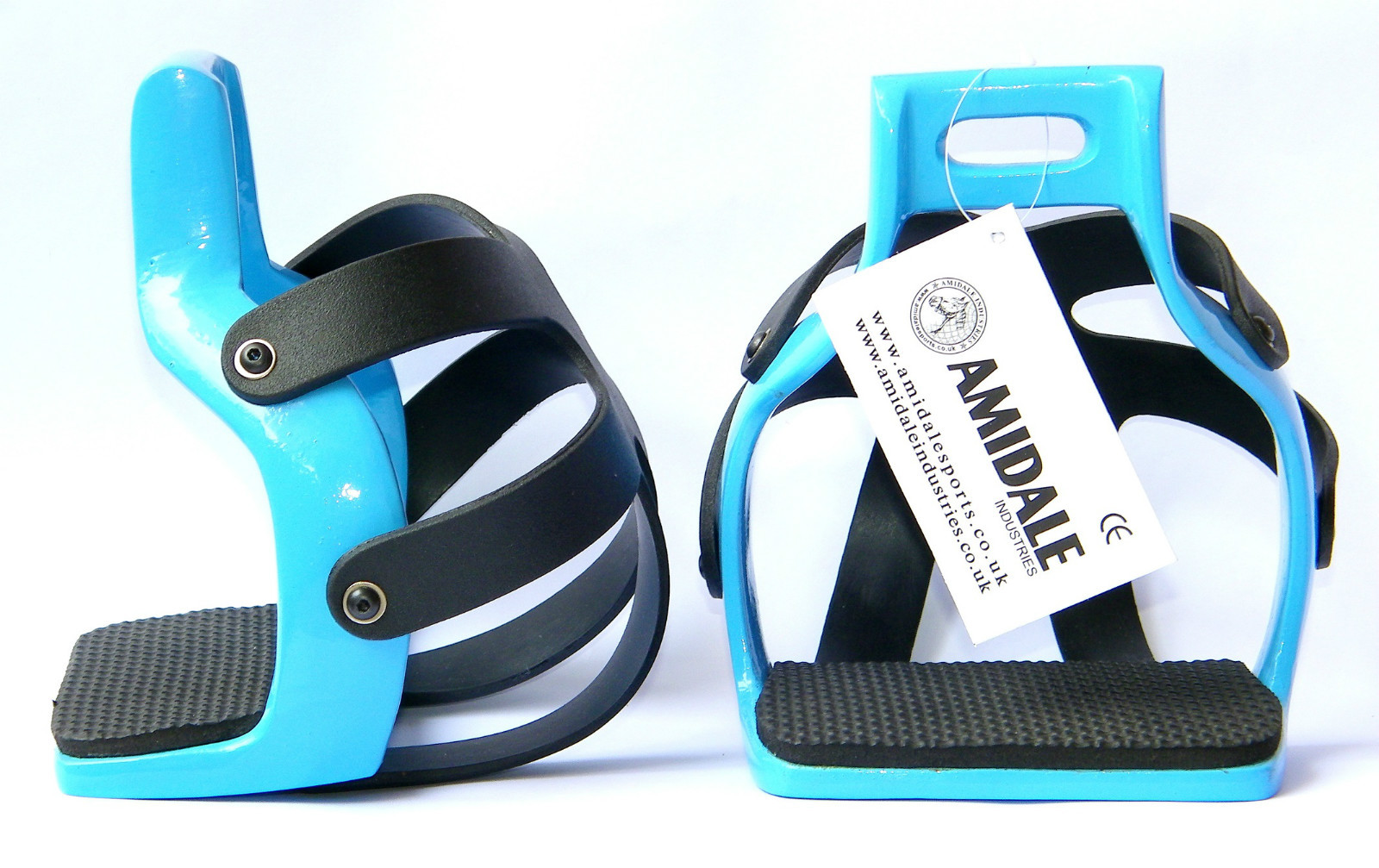 AMIDALE ALUMINIUM ENDURANCE FLEX RIDE CAGED SAFETY HORSE STIRRUPS SKY blue COLOR AMIDALE ALUMINIUM ENDURANCE FLEX RIDE CAGED SAFETY HORSE STIRRUPS SKY blue COLOR