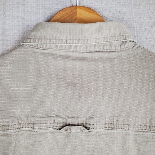 SIGARMS SIGTAC Mens Size XL Ripstop Cotton Sport Shirt Shooting Pad Khaki Hunt - Picture 10 of 14