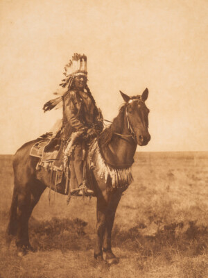 Black Man - Arapaho 1927 by Edward S Curtis Western Giclee Art Print Ships Free