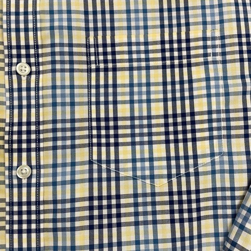 LL Bean Shirt Men XLT Traditional Fit Blue Plaid Check Button Down Wrinkle Free - Picture 6 of 11