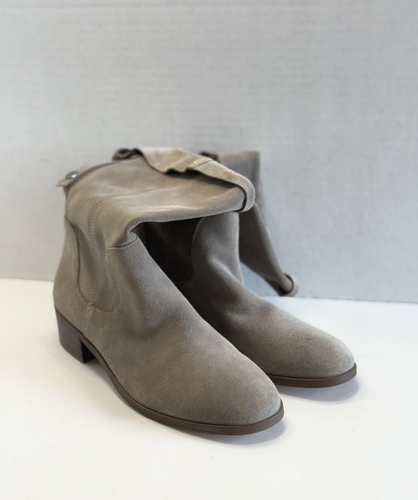 Sole Society Calanth Women's Light Taupe Gray Leather Cow Suede Slouchy Boots 9M - Picture 15 of 15