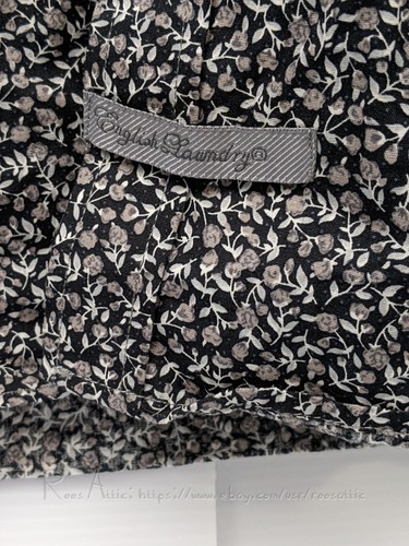 Engish Laundry Floral Button-Up Long Sleeve Dress Shirt Black & White: Mens MED - Picture 8 of 9