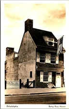 RPPC Betsy Ross House Philadelphia Pennsylvania PA Postcard UNP