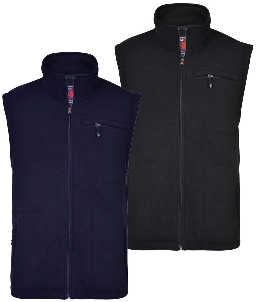 Mens Bonded Fleece Gilet Bodywarmer Country Hunting Shooting Big Size 2-8XL - Main Image