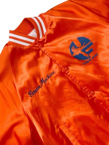 Men's Vintage University Of Florida Gators Satin Bomber Jacket Green Machine M - Picture 12 of 15
