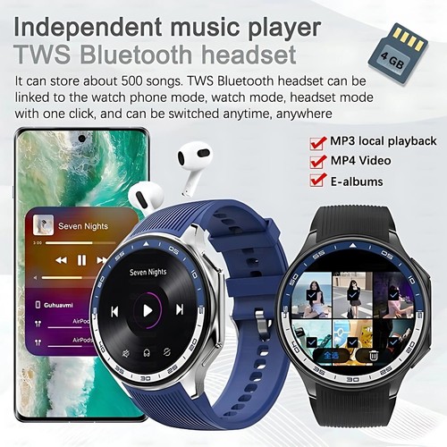 Bluetooth Llamada Reloj Inteligente Rastreador de Ejercicio Impermeable Monitor de Ritmo Cardíaco Brújula - Imagen 3 de 20