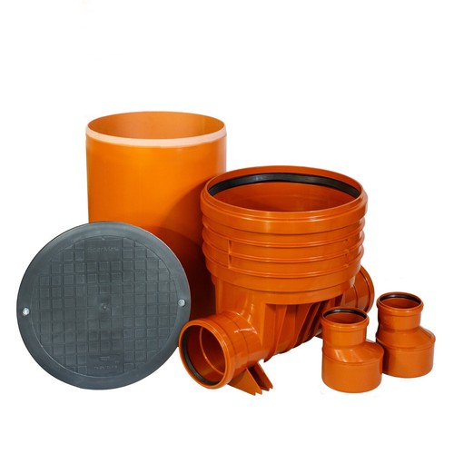 Kontrollschacht DN400, Revisionsschacht, Abwasserschacht, Deckel, Komplett SET - Bild 5 von 12