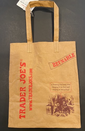 Bolsa de papel lavable reutilizable Trader Joes hecha por papel sobrenatural - Imagen 2 de 7