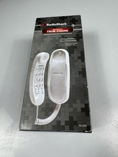 Radio Shack Wall Trim Phone ET-3222 White Big Button Desk New in Box