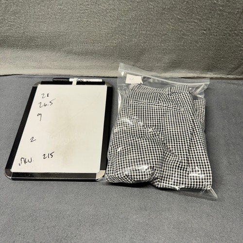 Pantalones Brooks Brothers para mujer 2 (28x26,5 REAL) azul marino blanco guinga recortados - Imagen 12 de 12