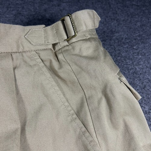 Banana Republic Adventure Safari Shorts Damen 8 khaki hoher Bund plissiert verstellbar - Bild 5 von 11