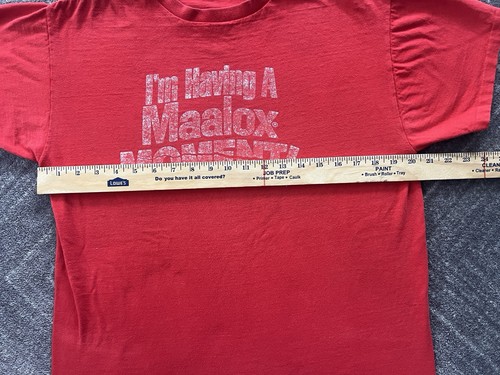 I’m Having Maalox a Moment Vintage T-Shirt 80s Single Stitch Logo Promo Large - Picture 3 of 9