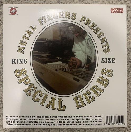 MF DOOM - Special Herbs Vol. 1 & 2 - 2013 US Press Hip Hop LP Vinyl Record - Picture 2 of 3