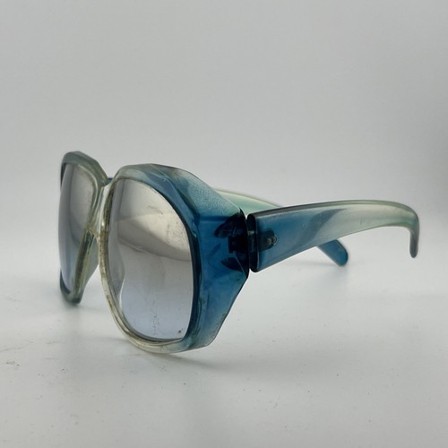 Vtg 1970s 80’s Ski Sunglasses Japan 491 Clear Tortoise/Blue Cool - Picture 2 of 9