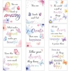 9 Set Watercolor Butterfly Inspirational Quote Wall Poster Prints 8 x 10 Inch 