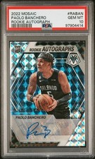 2022 PANINI MOSAIC RC AUTOS MOSAIC #RABAN PAOLO BANCHERO PSA 10
