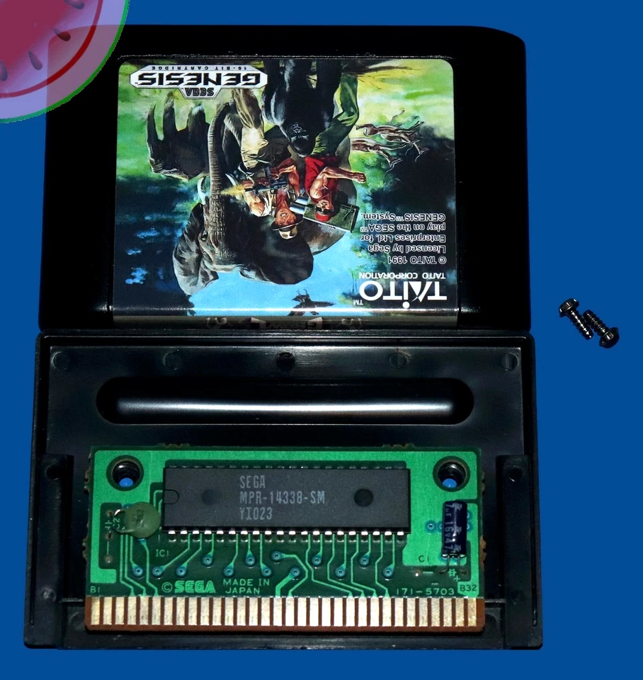 TESTED Sega GENESIS Game GROWL Beat Em Up with NEW Case, Manual, Taito Wave Ad - Image 4 of 4