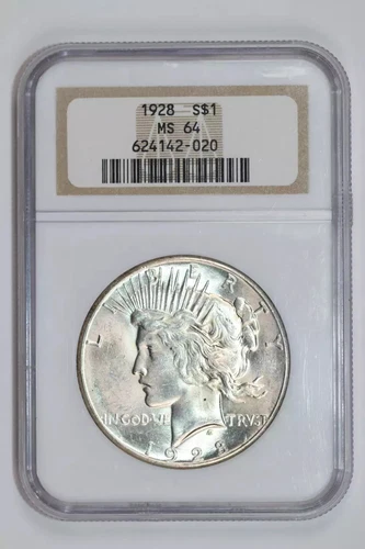 1928 PEACE DOLLAR NGC MS64