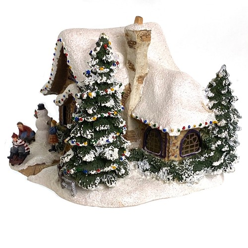 Thomas Kinkade Sweetheart Cottage III 2006 beleuchtetes Weihnachtshaus Top Zustand - Bild 4 von 6