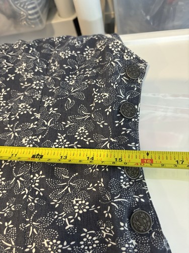 Vestido jersey vintage años 90 talla M azul floral caprichoso grunge - Imagen 5 de 20