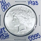 1923 BU UNCIRCULATED SILVER PEACE DOLLAR AUTHENTIC U.S. MINT FREE SHIPPING 5555