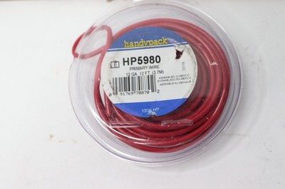 Handy Pack Primary Wire 12 Gauge Red 12 Ft HP5980