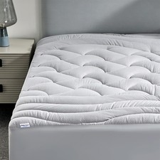 SLEEP ZONE Twin XL Silver Grey Cooling Topper