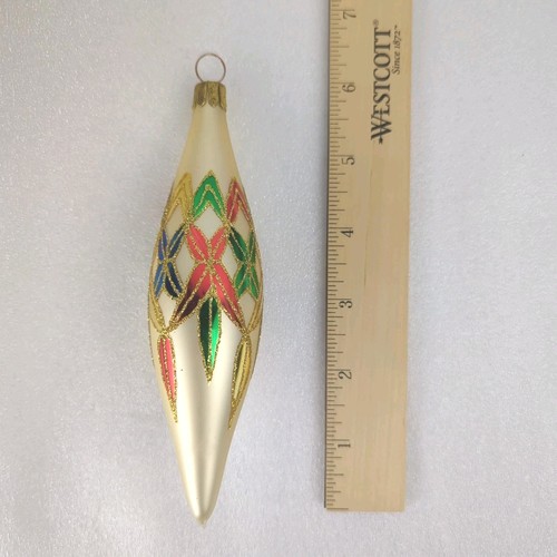 Waterford Lismore Icicle 6" Blown Glass Ornament | Vtg Nostalgic Collection 1999 - Picture 6 of 7