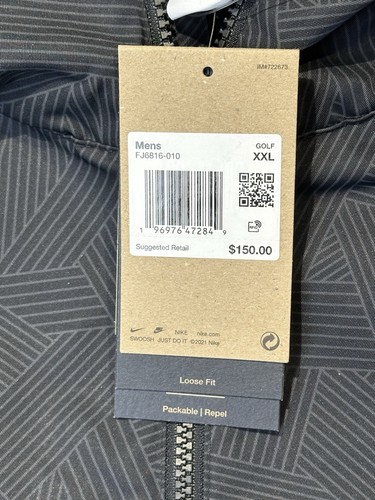 Nike Repel Unscripted Anorak 1/2 Zip Golf Jacket Black FJ6816-010 Men’s XXL, NEW - Picture 11 of 14