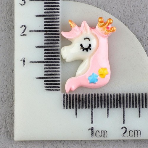 Craft Mixed Color Unicorn with Tiara Cabochons - 24mm/36mm Flatback Resin Charms - Picture 36 of 42