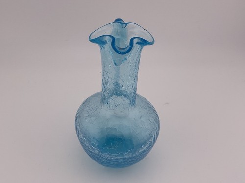 3 MCM Miniature Crackle & Splatter Art Glass Pitchers Bud Vases - LR2 - Picture 5 of 19
