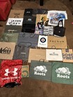 Lot of 28 Retail Shopping Bags Reusable Art Advertising Men’s Stores EUC