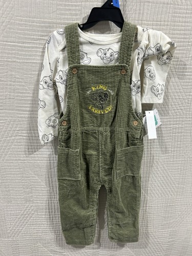 Disney 2 Piece Baby Boy Simba LS Shirt And Cordaroy Pant Set Size 24 M New - Picture 1 of 7
