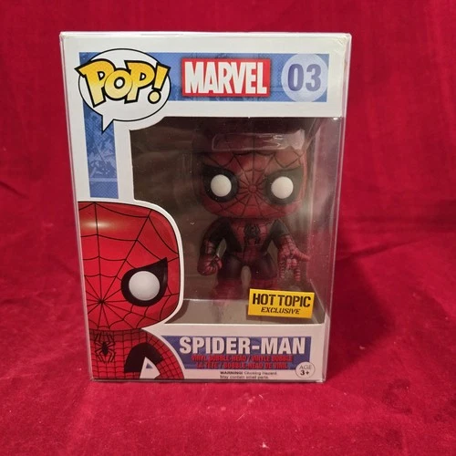 Funko Pop! Vinyl: Marvel - Spider-Man - Hot Topic (Exclusive) #3 FLAWS ON BOX