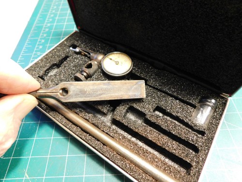 LS Starrett No.711 Última Palabra Dial Indicador de Prueba Universal .001" Estuche Original - Imagen 2 de 21